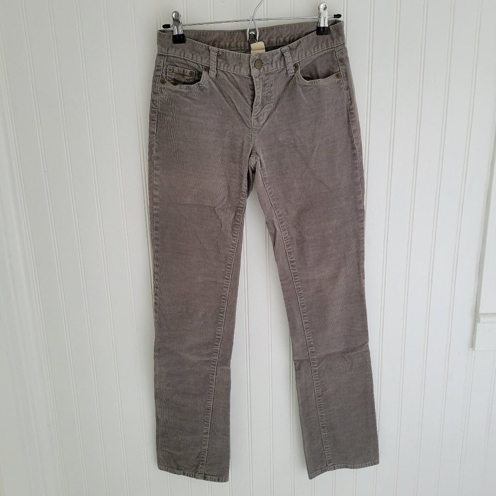 J. Crew Matchstick grey corduroy  pants (Size 27)